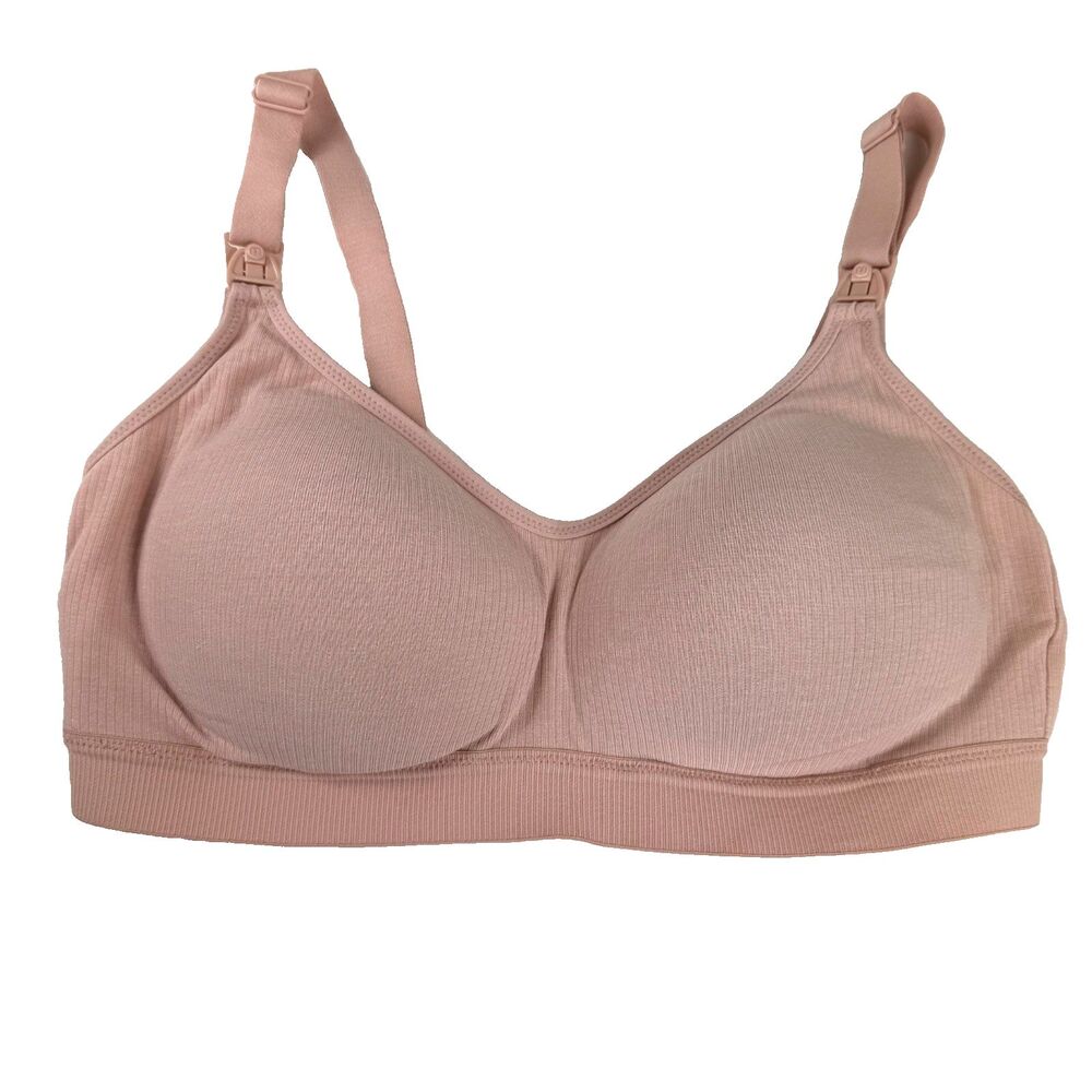Nursing Maternity Momcozy Women M Beige Seamless Wireless Padded Nursing Bra